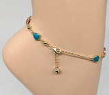 Plated Multi Heart Anklet