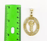 Plated Halo Divine Child Pendant*