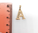 Plated Letter Pendant