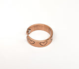 Copper Hearts Magnetic Ring