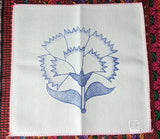 Flower Embroidery Fabric Tea Cloth (Flores Servilletero Servilleta para Bordar)