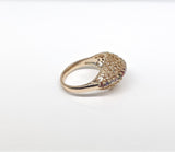 Plated Faberge Stone Ring