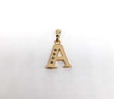 Plated Letter Pendant