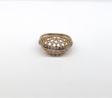 Plated Faberge Stone Ring