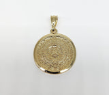 Plated Azted Calendar Pendant