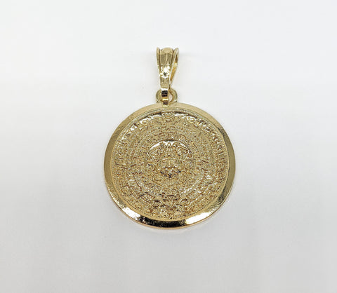 Plated Azted Calendar Pendant