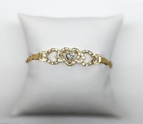 Plated Heart Bracelet