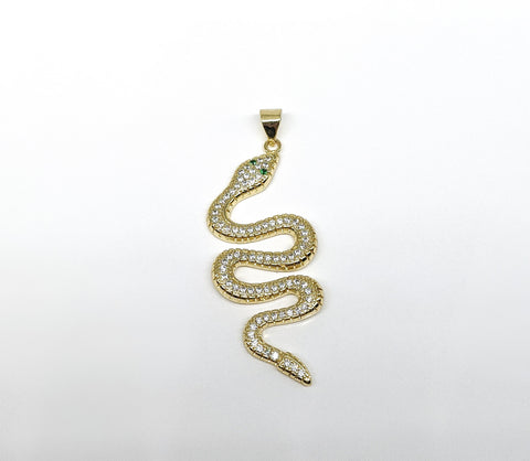 Plated Snake Pendant