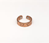 Copper Hearts Magnetic Ring