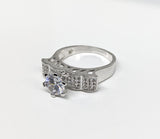 Rhodium Plated Rings Set