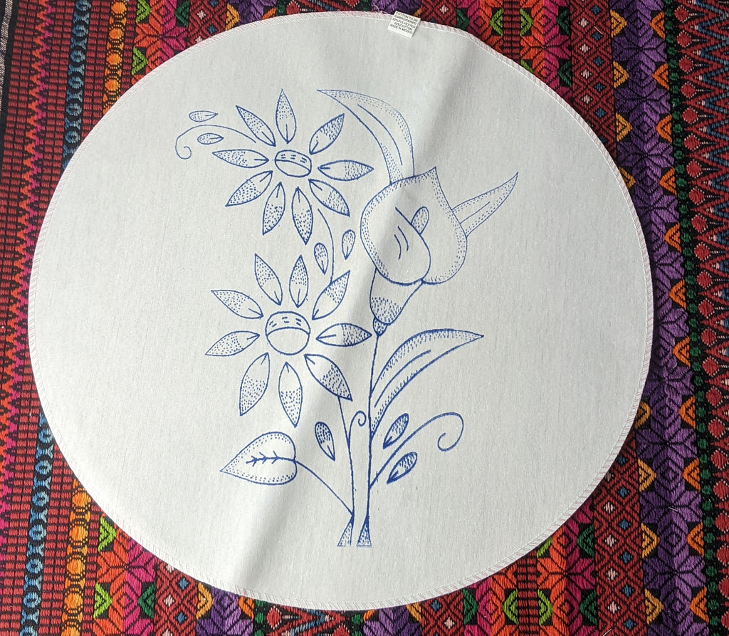 Patrón de bordado flores - Bordando Arte