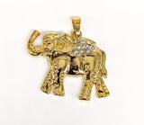 Plated Elephant Pendant