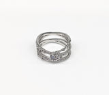 Rhodium Plated Rings Set