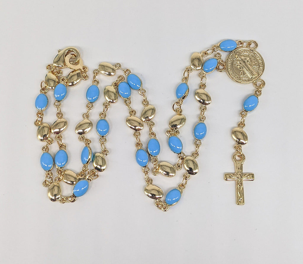 Plated Saint Benedict Rosary