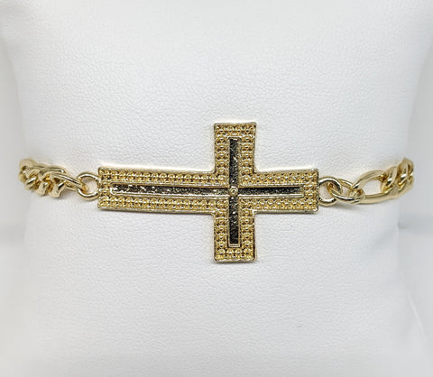 Plated Cross Bracelet