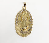 Plated Virgin Mary Pendant