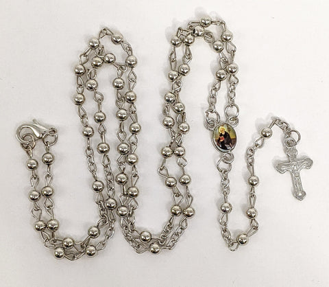 Silver Color Saint Benedict Rosary