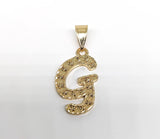 Plated Letter Pendant