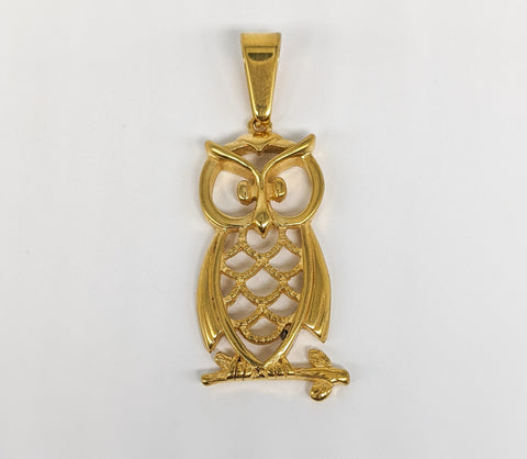 Stainless Steel Owl Pendant