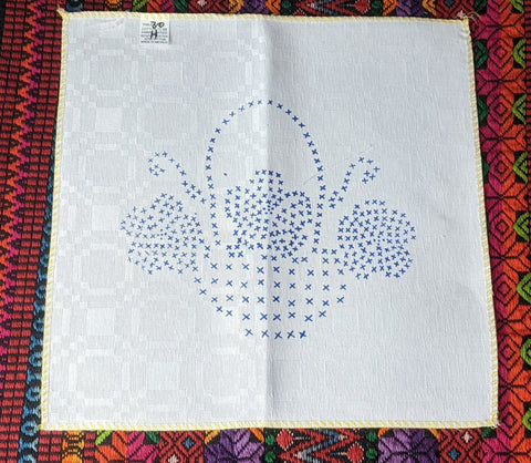 Cross Stitch Embroidery Fabric Tea Cloth Punto de Cruz Labrado Servilleta Bordar
