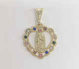 Plated Virgin Mary Pendant