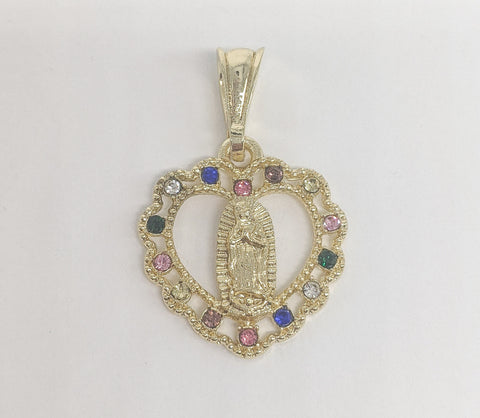 Plated Virgin Mary Pendant