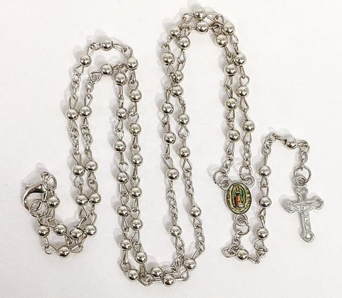 Silver Color Virgin Mary Rosary