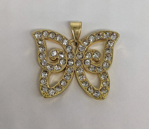 Plated Butterfly Pendant
