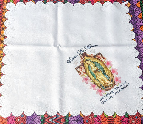 Virgin Mary Napkin Table Party Favor Cloth Recuerdos Virgen Guadalupe Servilleta