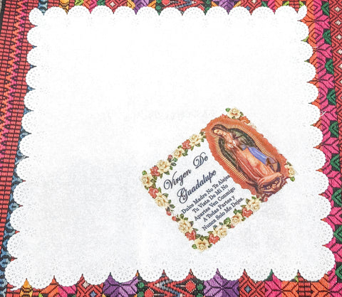 Virgin Mary Napkin Table Party Favor Cloth Recuerdos Virgen Guadalupe Servilleta