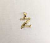 Plated Letter "Z" Pendant