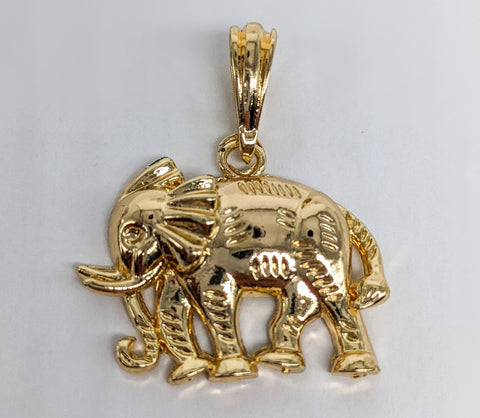 Plated Elephant Pendant