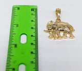 Plated Elephant Pendant