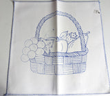 Fruit Design Embroidery Cloth (Servilletero)