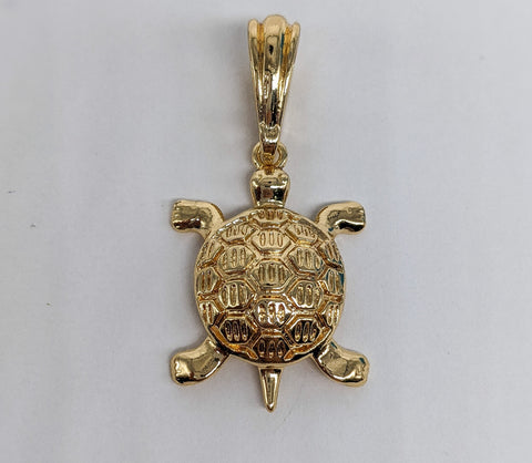 Plated Turtle Pendant