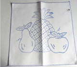 Fruit Design Embroidery Cloth (Servilletero)