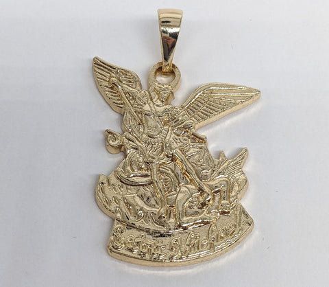 Plated Archangel Saint Michael Pendant*