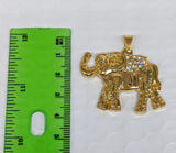 Plated Elephant Pendant