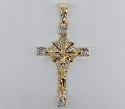 Plated Bling Cross Pendant*