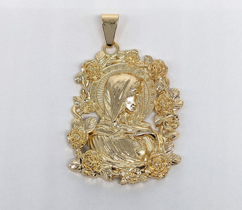 Plated Virgin Mary Pendant