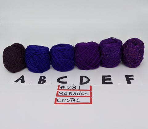 281 Purple Tone Crystal Yarn