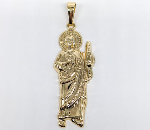 Plated Saint Jude Thaddaeus Pendant