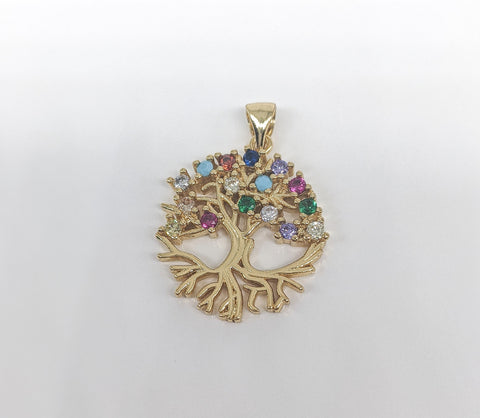 Plated Tree of Life Pendant