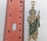 Plated Tri-Color Saint Jude Pendant