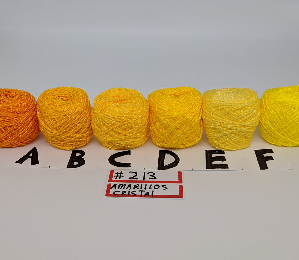 213 Yellow Tone Crystal Yarn