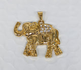 Plated Elephant Pendant