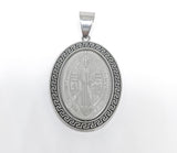 Stainless Steel Saint Benedict Pendant