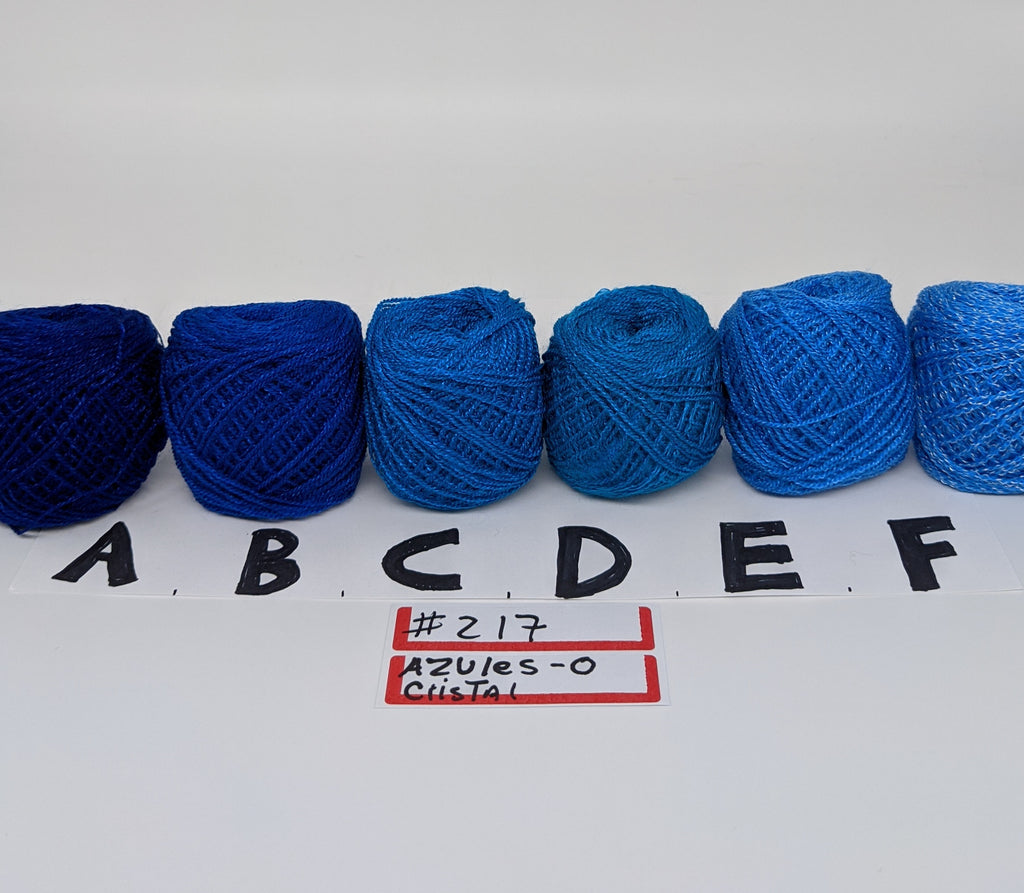 217 Blue Tone Crystal Yarn