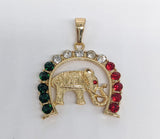 Plated Elephant Pendant