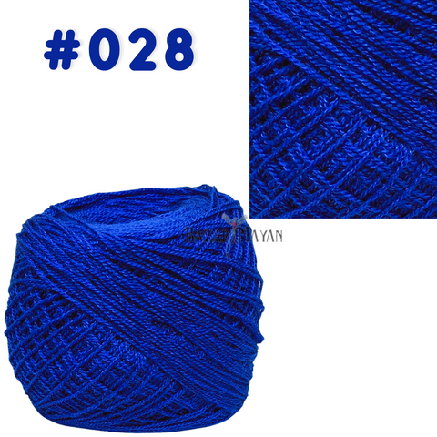 Blue 100g Crystal Crochet Mexican Yarn Thread -Hilo Estambre Cristal #028